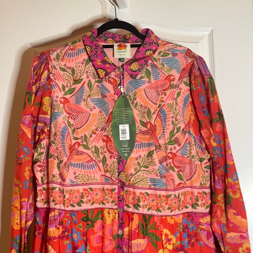 NWT FARM RIO Multicolor Maxi Dress